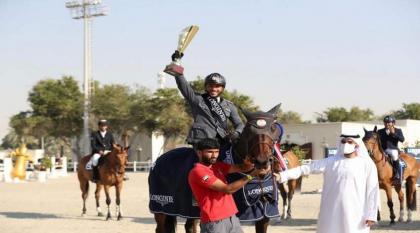 "فرسان شرطة أبوظبي" يحصد المركز الأول لمنافسات دوري الإمارات لقفز الحواجز