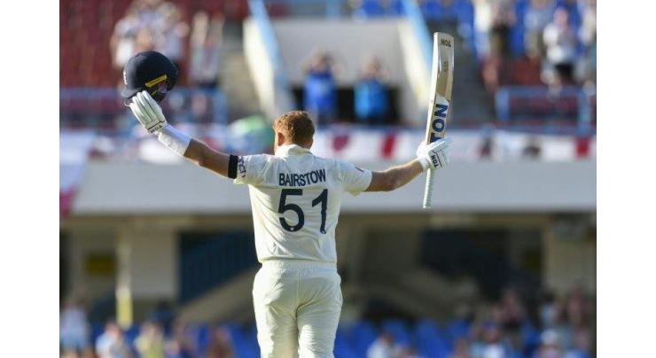 Bairstow's century anchors England recovery after dismal start to 1st Test
