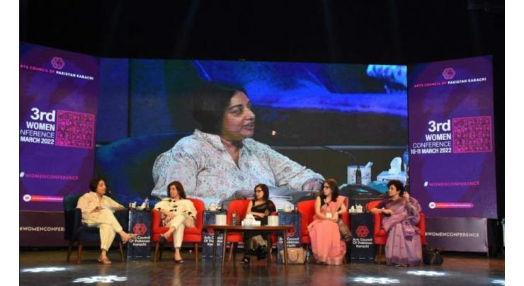 On the last day of the 3rd Women's Conference held at Arts Council of Pakistan Karachi, a session on "Role of Women in Creative Media" was held.