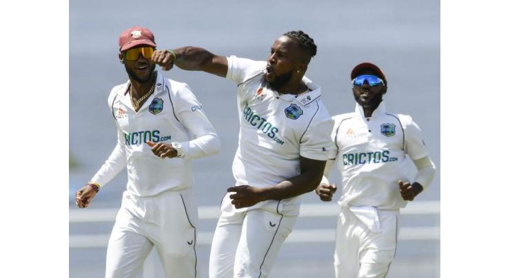 Mayers' double strike puts Windies on front foot in Test series decider
