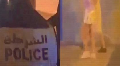 شاھد : مجموعة من الشرطة المخزنیة یتحرشون بفتیات وسط شارع عام