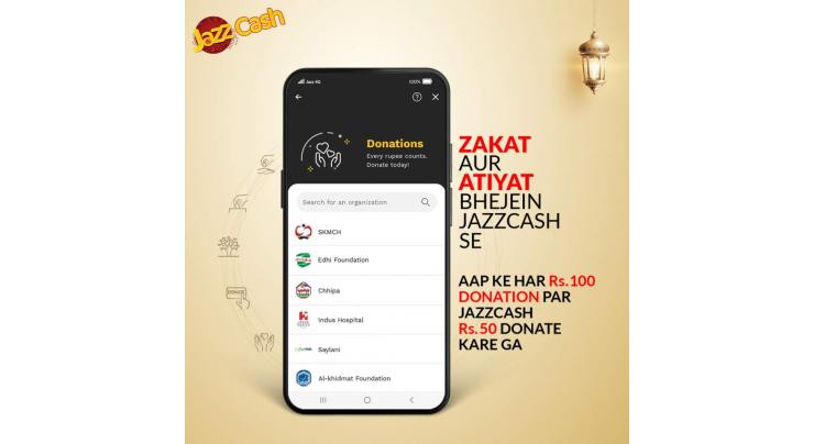 JazzCash collaborates with numerous NGOs to make Zakat payments easier for their users