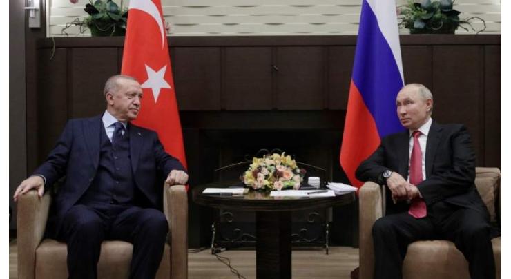 Putin, Erdogan discuss humanitarian corridors in Ukraine: Kremlin
