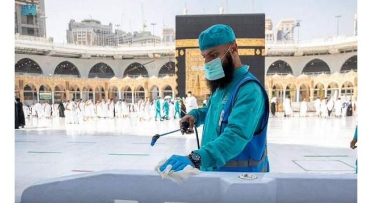 Preparations  for 27th night of Ramazan, Grand Mosque Makkah most sterilized place in world

