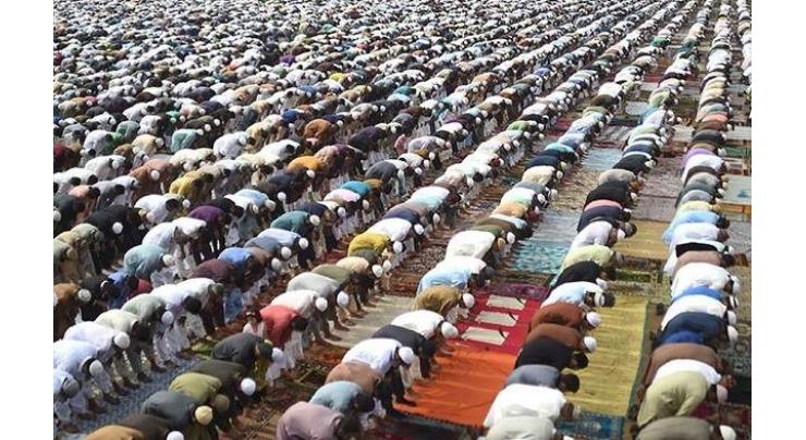 The largest gathering of Eid-ul-Fitr prayers to be held at Polo Ground Karachi
