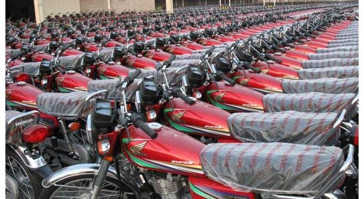 Motorbikes, three wheelers' sale decreases 4.36% in 10 months
