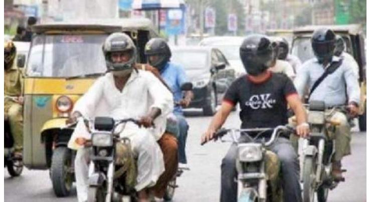 CTP accelerated"Helmet Wearing Campaign" 56 challan tickets issued to bikers

