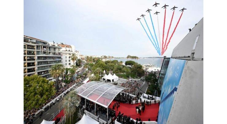 Ukraine film-makers horrified by Top Gun jet display at Cannes
