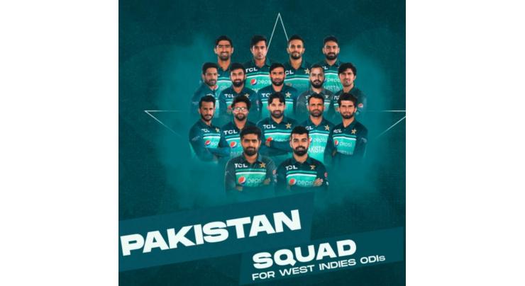 Pakistan announces 16-player squad for ODIs series againat West Indies