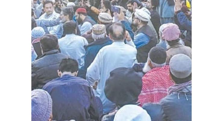 JI stages sit-in against water shortage
