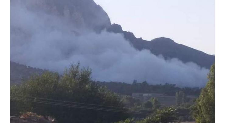 1122 continues dousing operation at Koh-e-Suleman hill
