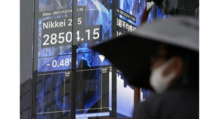 Tokyo stocks close lower on US tech rout 25th May, 2022 
