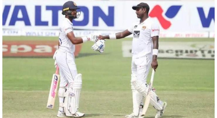 Bangladesh v Sri Lanka second Test scoreboard
