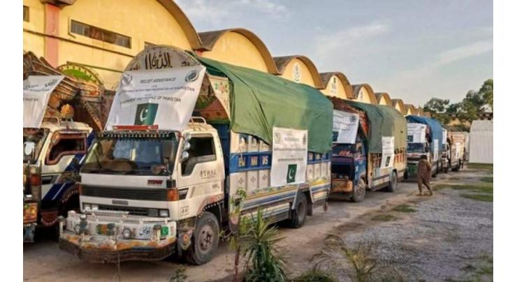 Pakistan dispatches second tranche of relief goods to earthquake-hit Afghanistan
