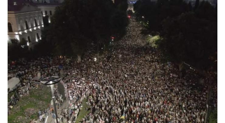Tens of thousands rally in Georgia for EU, demanding reforms
