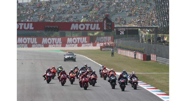 Motorcycling: Dutch MotoGP grid
