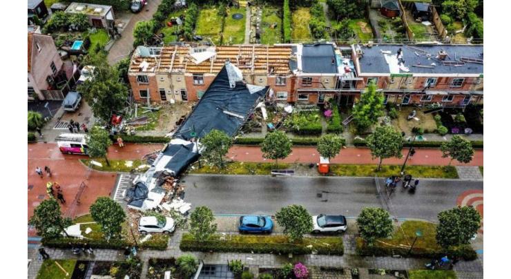 Rare tornado kills one in Netherlands
