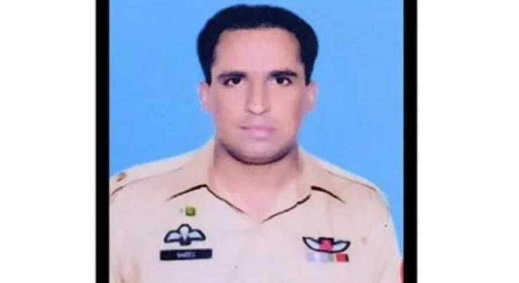 Martyred Major Pilot Saeed Ahmed Tunio buried with full military honors
