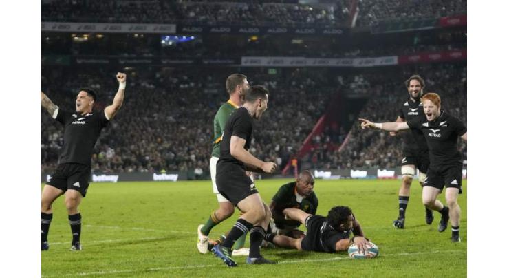 Late All Blacks tries beat Springboks to give coach Foster lifeline
