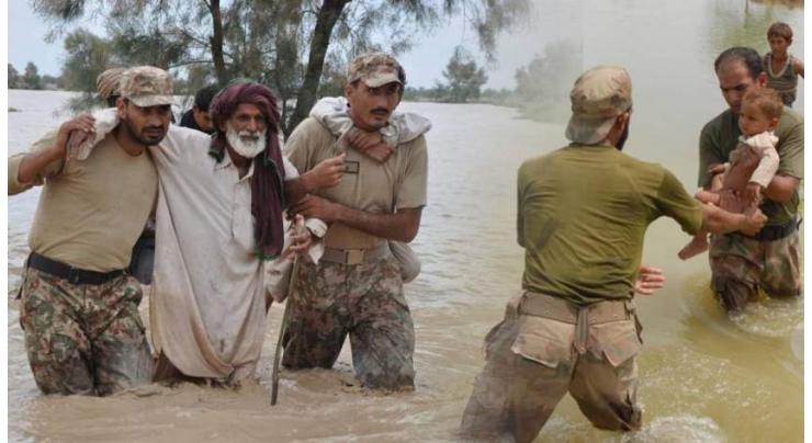 Army rescue, relief operation continues in Rojhan
