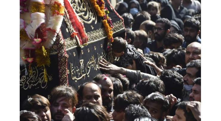 Mourners observe Chehlum of Imam Hussain (AS)

