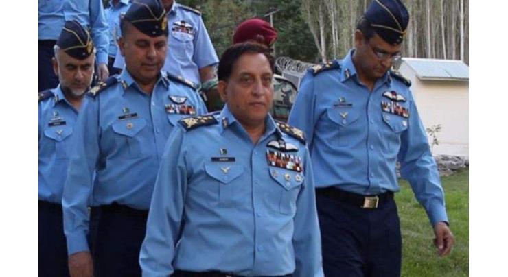 Air Chief inspects PAF operational air base Skardu in northern region
