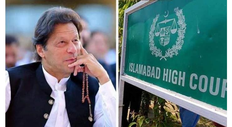 Islamabad High Court directs petitioner to submit arguments against Imran Khan to ascertain plea maintainability
