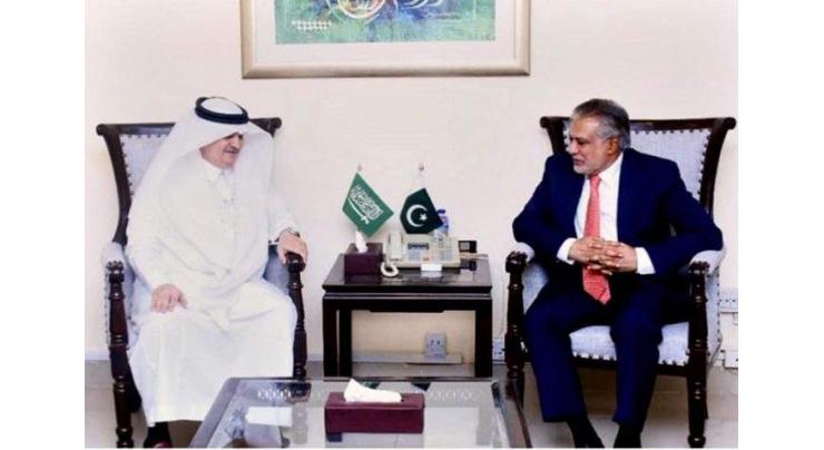 Saudi ambassador calls on Ishaq Dar
