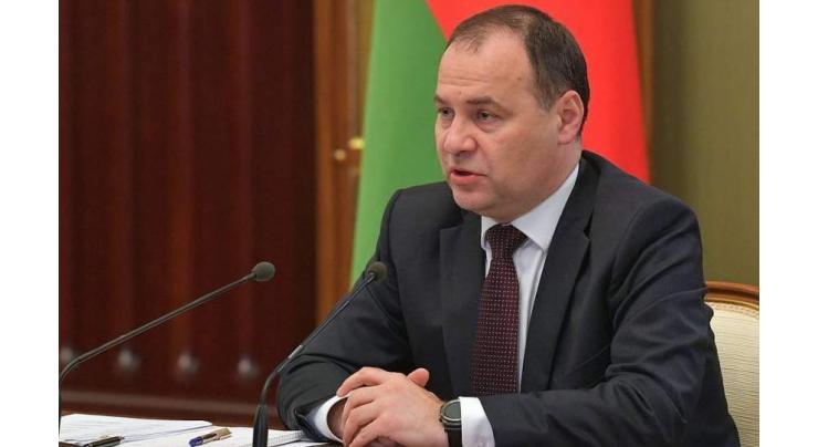 Belarusian Prime Minister Says Has Meeting With Russian Prime Minister in Moscow on Monday