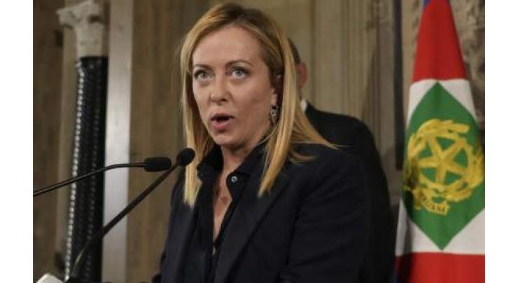 Far-right Meloni named Italy's first woman prime minister 
