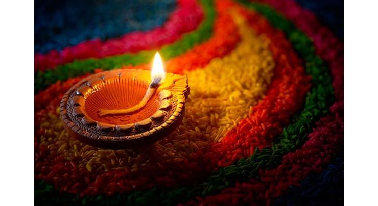 Hindu community celebrates "Diwali" in Hyderabad
