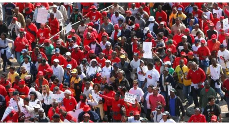 South Africa government workers strike over pay
