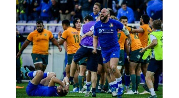 Crowley says Italy 'trying to build respect' after historic Wallabies win
