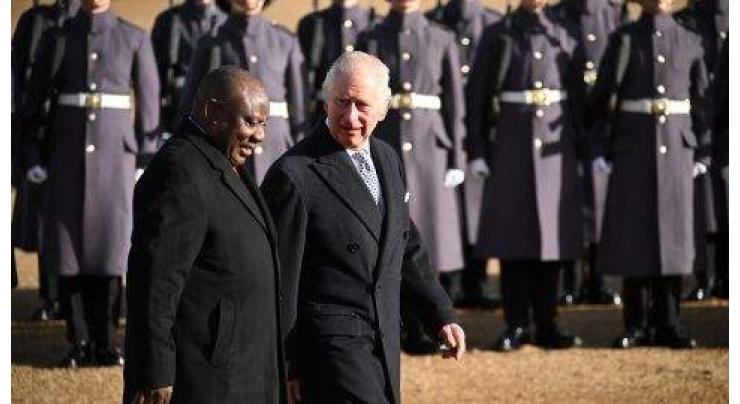 Charles III welcomes S.Africa's Ramaphosa in first state visit as king
