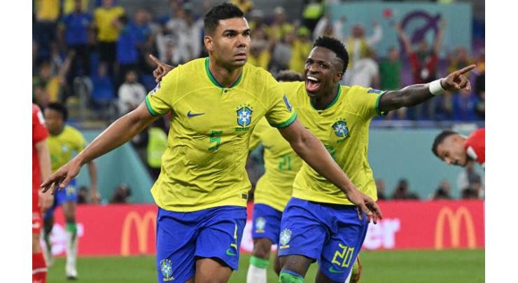 Casemiro goal downs Switzerland to take Brazil into World Cup last 16
