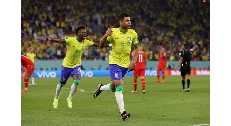 Casemiro goal downs Switzerland to take Brazil into World Cup last 16
