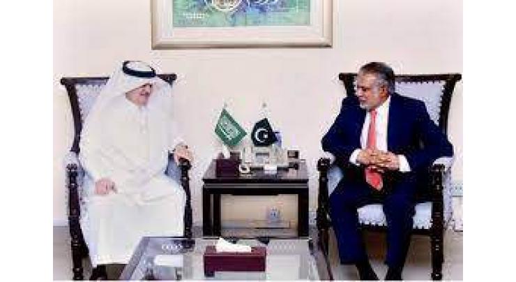 Saudi ambassador called on Ishaq Dar
