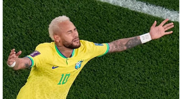 Neymar equals legend Pele's record of 77 Brazil goals

