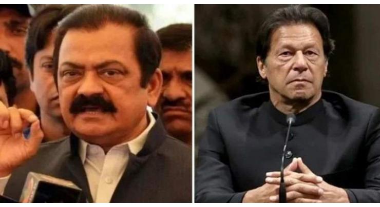 Imran Khan scandalises every issue: Rana Minister for Interior Rana Sanaullah 