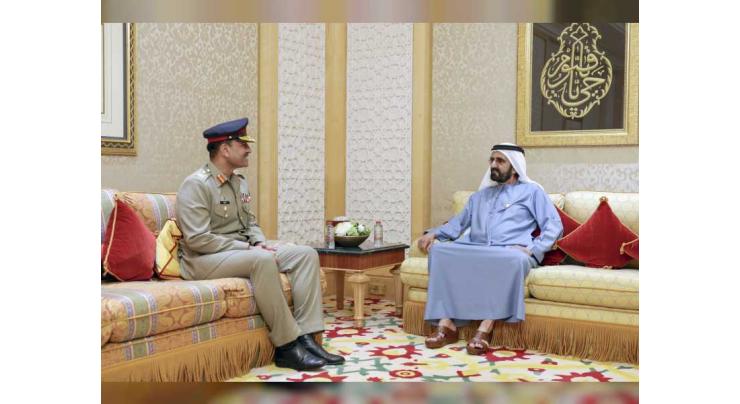 Mohammed bin Rashid meets with Pakistan&#039;s Chief of Army Staff