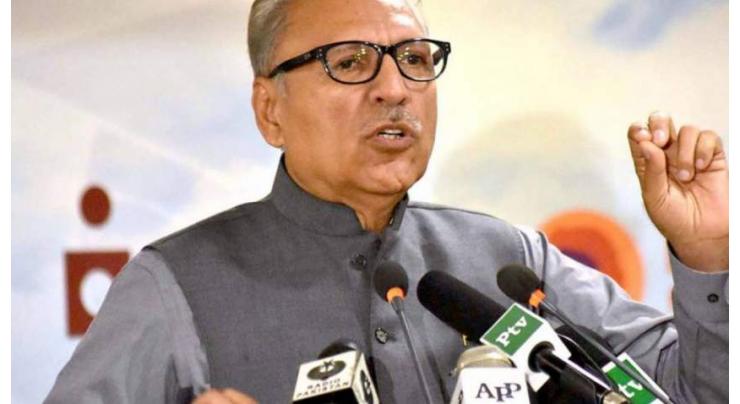 Govt with clear mandate essential for overcoming financial woes: President Dr Arif Alvi 