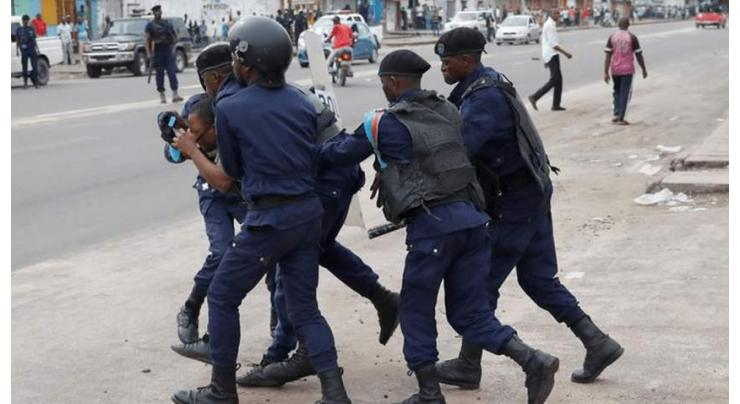 Police crack down on protest against east DR Congo force
