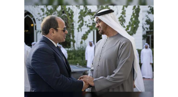 UAE President receives Egyptian President