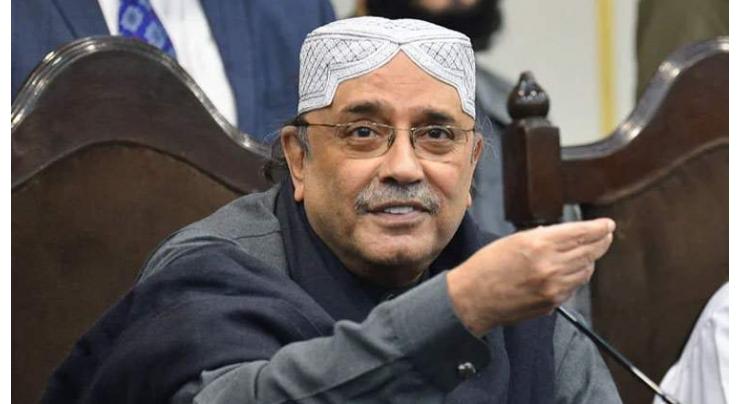 President Pakistan Peoples Party Parliamentarians Asif Ali Zardari expresses condolences with Minister Abdul Qadir Patel over brother's demise
