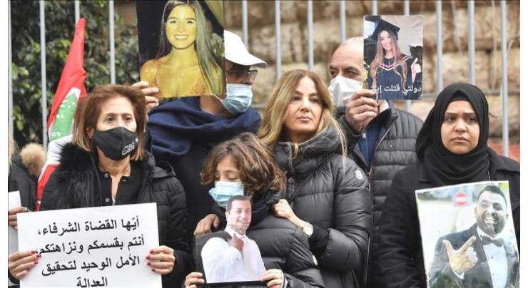 Hundreds of Family Members of Beirut Port Explosion Victims Protest in Lebanon