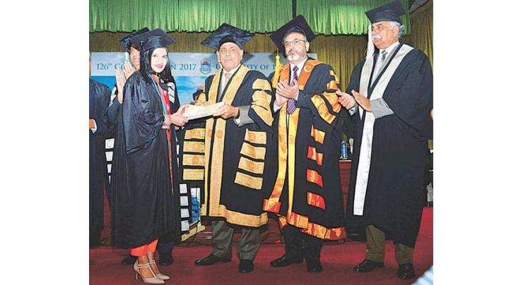 The Punjab University awards ten PhD degrees
