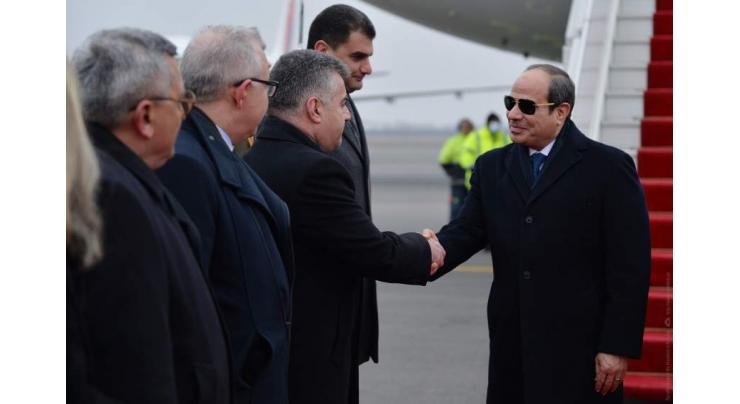 Egyptian President Arrives in Armenia on Official Visit - Armenian Presidential Office