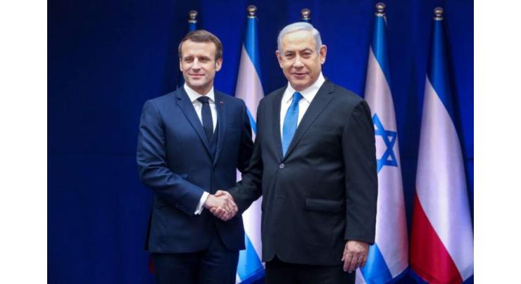 Netanyahu, Macron Condemn Iran for Allegedly Supplying Drones to Russia