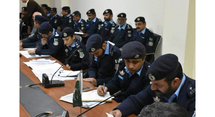 Crime review meeting held at Police Lines Headquarter
