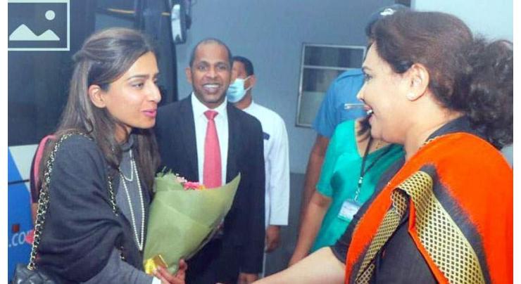 Hina arrives in Sri Lanka on two-day official visit
